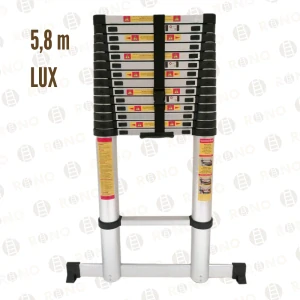Teleskopický hliníkový žebřík RONO LUX 5,8 m